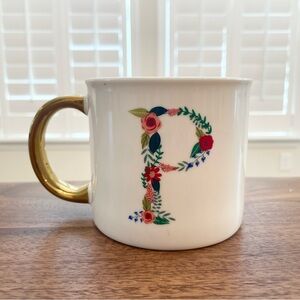 Opalhouse 16 oz Monogram Mug — Letter P
